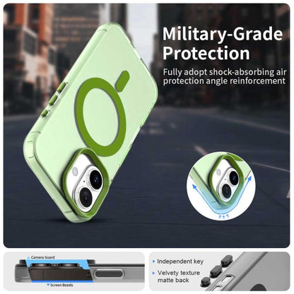 For iPhone 17 Candy Magsafe PC Hybrid TPU Phone Case(Green) - iPhone 17 Cases by buy2fix | Online Shopping UK | buy2fix