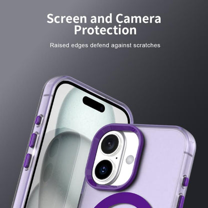 For iPhone 17 Candy Magsafe PC Hybrid TPU Phone Case(Purple) - iPhone 17 Cases by buy2fix | Online Shopping UK | buy2fix