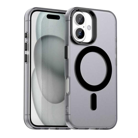 For iPhone 18 Candy Magsafe PC Hybrid TPU Phone Case(Black)