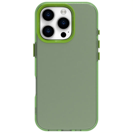For iPhone 16 Pro Max Candy PC Hybrid TPU Shockproof Phone Case(Green) by buy2fix