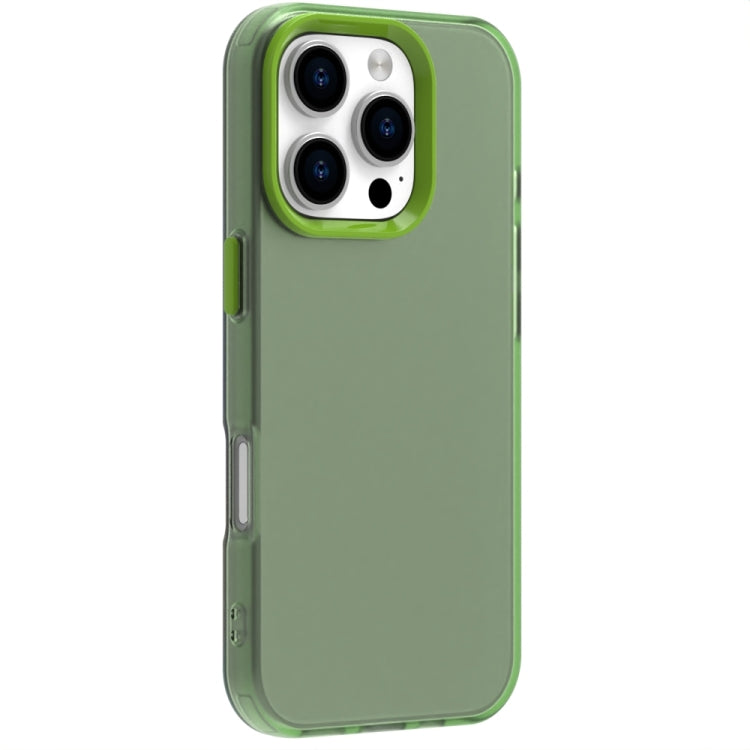 For iPhone 16 Pro Max Candy PC Hybrid TPU Shockproof Phone Case(Green) - iPhone 16 Pro Max Cases by buy2fix | Online Shopping UK | buy2fix