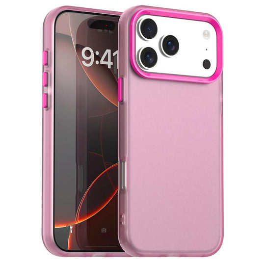 For iPhone 17 Pro Max Candy PC Hybrid TPU Shockproof Phone Case(Red)