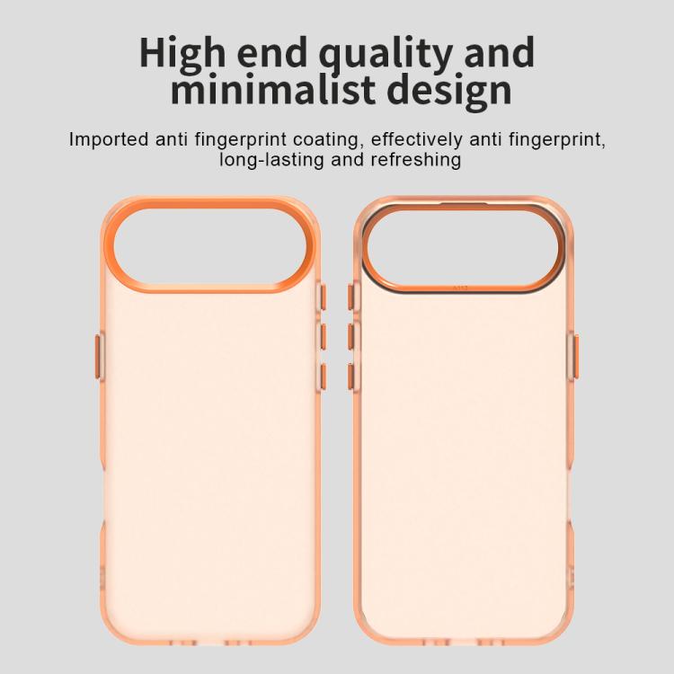 For iPhone Air Candy PC Hybrid TPU Shockproof Phone Case(Orange) - iPhone Air Cases by buy2fix | Online Shopping UK | buy2fix
