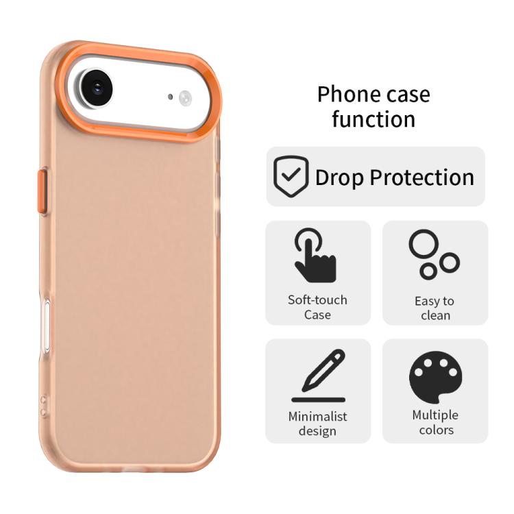 For iPhone Air Candy PC Hybrid TPU Shockproof Phone Case(Orange) - iPhone Air Cases by buy2fix | Online Shopping UK | buy2fix