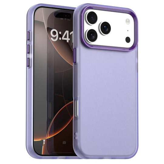 For iPhone 18 Pro Max Candy PC Hybrid TPU Shockproof Phone Case(Purple)