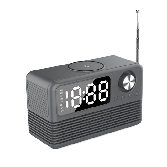 BT509 LED Bluetooth 5.3 Speaker Alarm Clock Music Display Radio(Black) - Desktop Speaker by buy2fix | Online Shopping UK | buy2fix