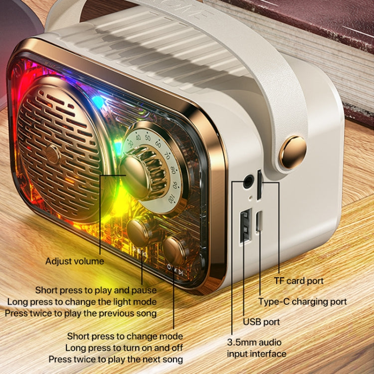 WEKOME WD-03 Meytang Karaoke Wireless Bluetooth Speaker(White) - Desktop Speaker by WK | Online Shopping UK | buy2fix
