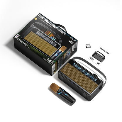 WEKOME Beluga 17 Lyrixing Lyrics Display Wireless Bluetooth Speaker(Creamy White) - Desktop Speaker by WK | Online Shopping UK | buy2fix