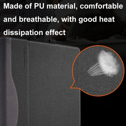 For Dell Latitude 7640 16 inch Leather Laptop Shockproof Protective Case(Wine Red) - Screen & Keyboard Cover by buy2fix | Online Shopping UK | buy2fix