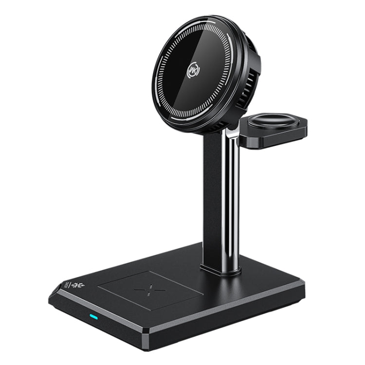 WK WP-U176 15W 4 in 1 Magnetic Cooling Wireless Charging Holder(Black) - Wireless Charger by WK | Online Shopping UK | buy2fix