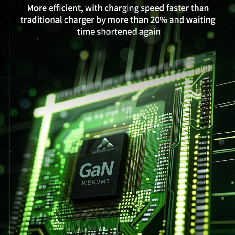WK WP-U157 67W USB-C / Type-Cx2, USB GaN Fast Charger, Plug Type:UK Plug(Green) - USB Charger by WK | Online Shopping UK | buy2fix