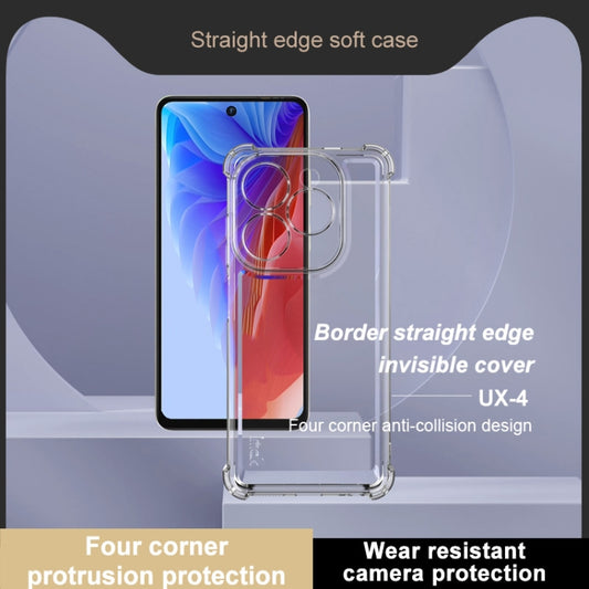For itel P55 4G IMAK UX-4 Series Four-corner Shockproof Phone Case(Transparent) by imak