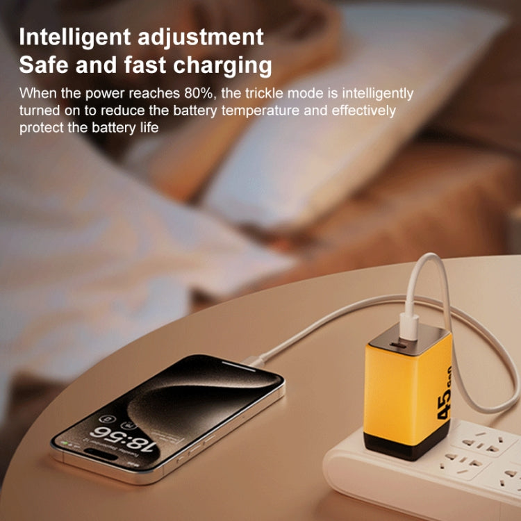 WK WP-U33 45W USB-C / Type-Cx2 GaN Fast Charger, Plug Type:UK Plug(Green) - USB Charger by WK | Online Shopping UK | buy2fix