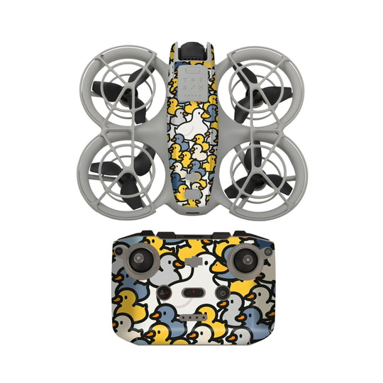 For DJI Neo Drone Body Remote Control Protective Sticker(Cute Ducks)
