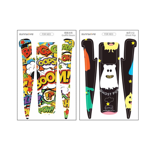 For DJI Neo 2pcs Combo Drone Body Protective Stickers(Graffiti Boom + Ghost Pop) by Sunnylife