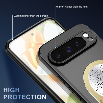 For Google Pixel 9 / 9 Pro Heat Dissipation Aromatherapy Holder Phone Case(Gold) - Google Cases by buy2fix | Online Shopping UK | buy2fix