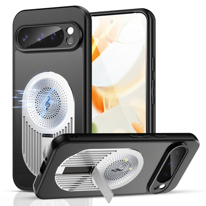 For Google Pixel 9 / 9 Pro Heat Dissipation Aromatherapy Holder Phone Case(Silver) - Google Cases by buy2fix | Online Shopping UK | buy2fix