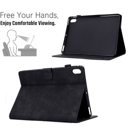 For iPad 2025 / 2022 Cats Embossed Leather Smart Tablet Case(Black) - iPad 2025 / 2022 Cases by buy2fix | Online Shopping UK | buy2fix