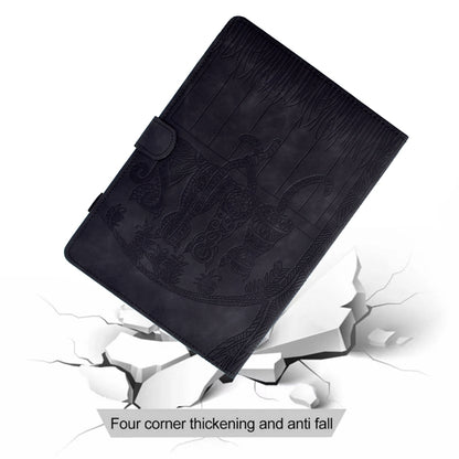 For iPad 2025 / 2022 Cats Embossed Leather Smart Tablet Case(Black) - iPad 2025 / 2022 Cases by buy2fix | Online Shopping UK | buy2fix