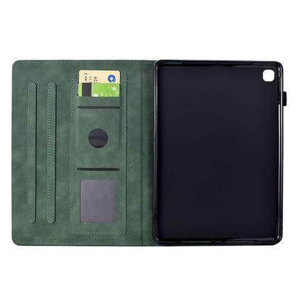 For iPad 10.2 2021 / 2020 / 10.5 2019 Cats Embossed Leather Smart Tablet Case(Green) - iPad 10.2 Cases by buy2fix | Online Shopping UK | buy2fix