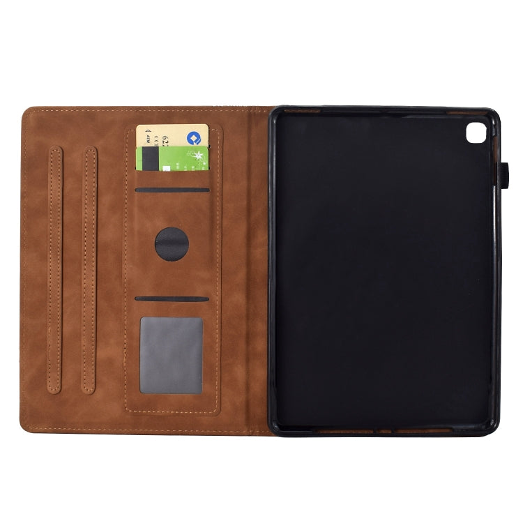 For iPad 10.2 2021 / 2020 / 10.5 2019 Cats Embossed Leather Smart Tablet Case(Brown) - iPad 10.2 Cases by buy2fix | Online Shopping UK | buy2fix