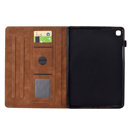 For iPad 10.2 2021 / 2020 / 10.5 2019 Cats Embossed Leather Smart Tablet Case(Brown) - iPad 10.2 Cases by buy2fix | Online Shopping UK | buy2fix