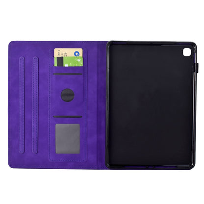 For iPad 10.2 2021 / 2020 / 10.5 2019 Cats Embossed Leather Smart Tablet Case(Purple) - iPad 10.2 Cases by buy2fix | Online Shopping UK | buy2fix