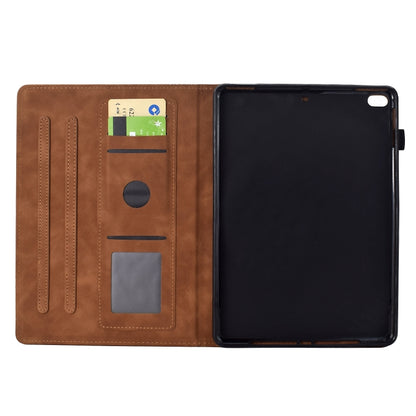 For iPad Pro 9.7 / 9.7 2018 / 2017 Cats Embossed Leather Smart Tablet Case(Brown) - iPad 9.7 (2018) & (2017) Cases by buy2fix | Online Shopping UK | buy2fix