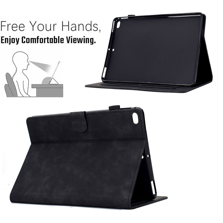 For iPad Pro 9.7 / 9.7 2018 / 2017 Cats Embossed Leather Smart Tablet Case(Black) - iPad 9.7 (2018) & (2017) Cases by buy2fix | Online Shopping UK | buy2fix