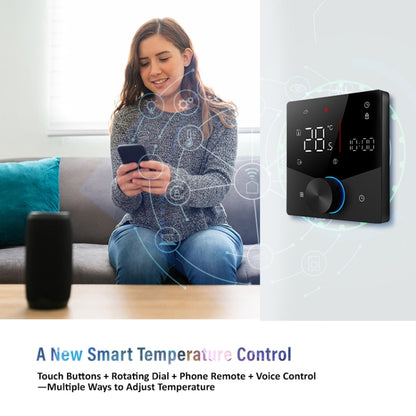BHT-009GBLW-MT Electric Heating WiFi Smart Home LED Thermostat with Matter(Black) by buy2fix