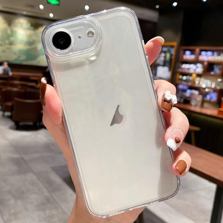For iPhone 16e Angel Eye Straight Edge Full Cover TPU Phone Case(Transparent) - iPhone 16e Cases by buy2fix | Online Shopping UK | buy2fix
