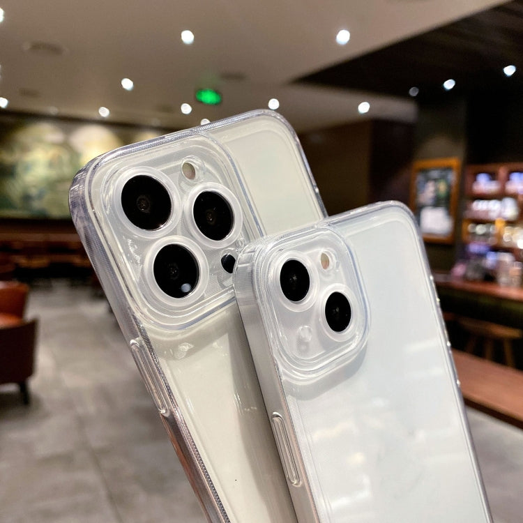 For iPhone 16 Angel Eye Straight Edge Full Cover TPU Phone Case(Transparent) by buy2fix