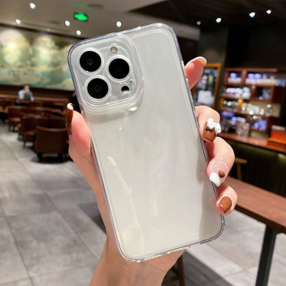 For iPhone 16e Angel Eye Straight Edge Full Cover TPU Phone Case(Transparent) - iPhone 16e Cases by buy2fix | Online Shopping UK | buy2fix