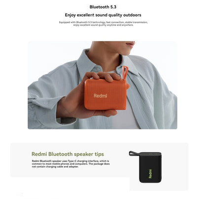 Xiaomi Redmi IP67 Waterproof Portable Bluetooth Speaker(Black) - Mini Speaker by Xiaomi | Online Shopping UK | buy2fix