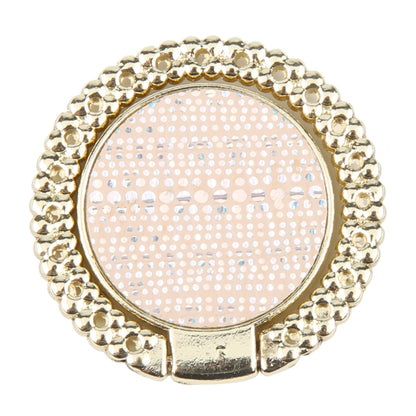 Flash Diamond Metal Mobile Phone Ring Holder(Gold+Light Pink) - Ring Holder by buy2fix | Online Shopping UK | buy2fix