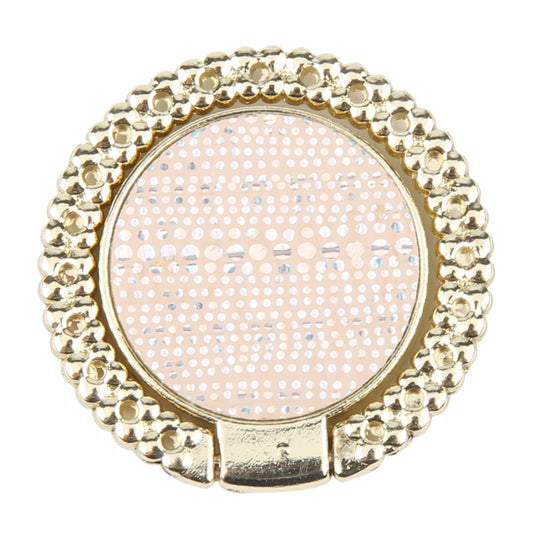 Flash Diamond Metal Mobile Phone Ring Holder(Gold+Light Pink) - Ring Holder by buy2fix | Online Shopping UK | buy2fix