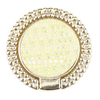 Flash Diamond Metal Mobile Phone Ring Holder(Gold+Yellow) - Ring Holder by buy2fix | Online Shopping UK | buy2fix