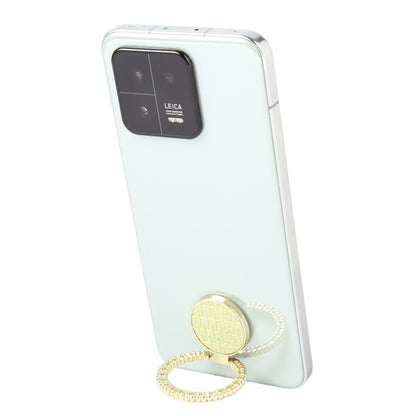 Flash Diamond Metal Mobile Phone Ring Holder(Gold+Yellow) - Ring Holder by buy2fix | Online Shopping UK | buy2fix