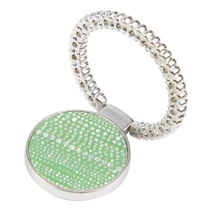 Flash Diamond Metal Mobile Phone Ring Holder(Silver+Green) - Ring Holder by buy2fix | Online Shopping UK | buy2fix
