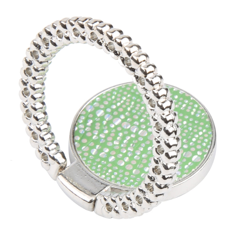 Flash Diamond Metal Mobile Phone Ring Holder(Silver+Green) - Ring Holder by buy2fix | Online Shopping UK | buy2fix