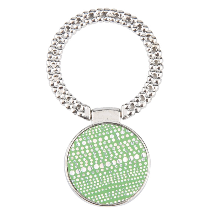 Flash Diamond Metal Mobile Phone Ring Holder(Silver+Green) - Ring Holder by buy2fix | Online Shopping UK | buy2fix
