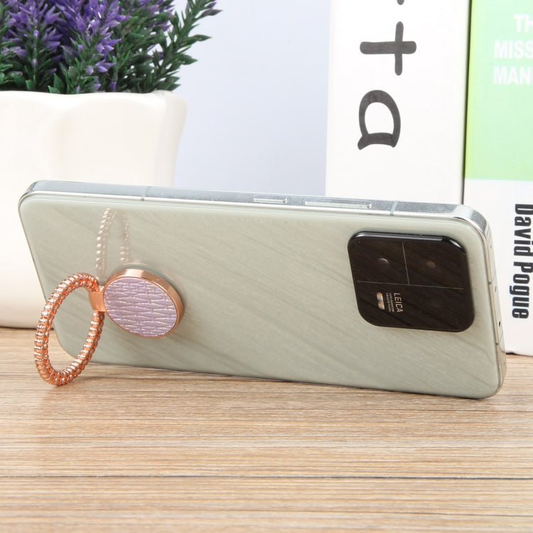 Flash Diamond Metal Mobile Phone Ring Holder(Rose Gold+Pink) - Ring Holder by buy2fix | Online Shopping UK | buy2fix