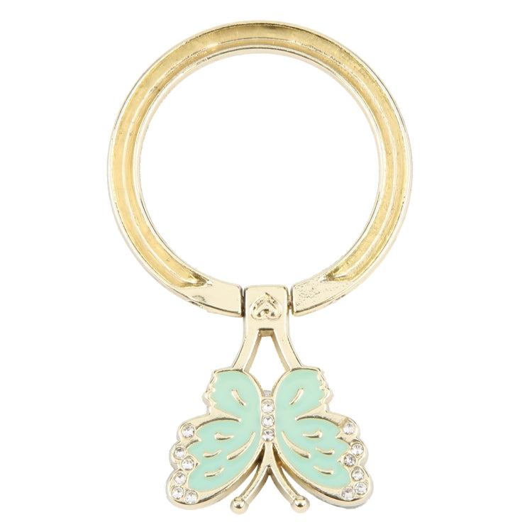Butterfly Metal Mobile Phone Ring Holder(Green) - Ring Holder by buy2fix | Online Shopping UK | buy2fix