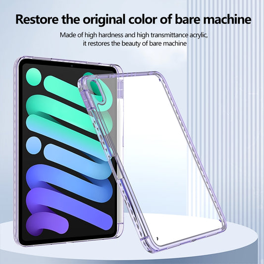 For iPad Air 11 2025 / 2024 / 2022 10.9 Acrylic Hybrid TPU Tablet Case with Pen Slot(Purple) by buy2fix