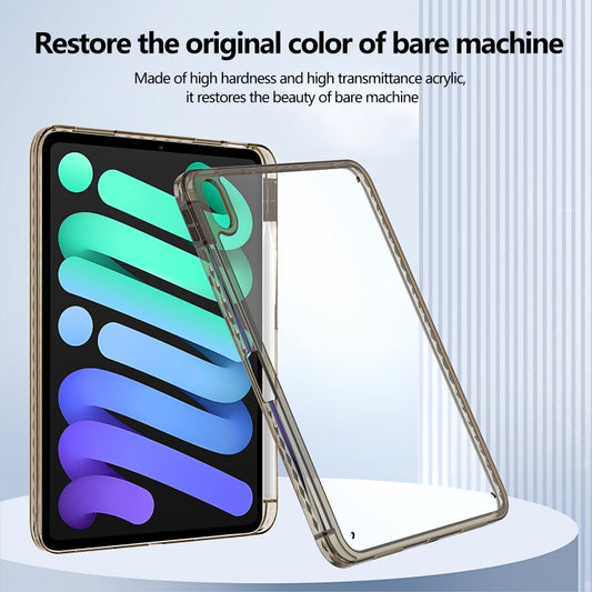 For iPad Air 13 2025 / 2024 Acrylic Hybrid TPU Tablet Case with Pen Slot(Black) by buy2fix