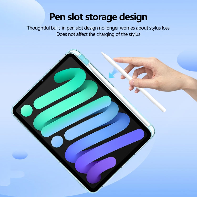 For iPad Pro 11 2025 / 2024 Acrylic Hybrid TPU Tablet Case with Pen Slot(Light Blue) by buy2fix