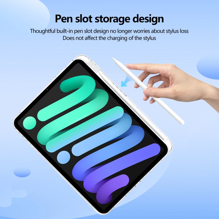 For iPad Pro 11 2025 / 2024 Acrylic Hybrid TPU Tablet Case with Pen Slot(Transparent) by buy2fix