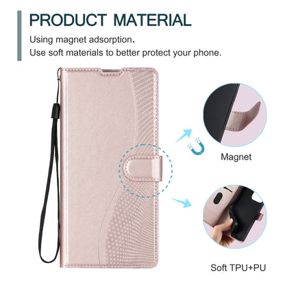 For iPhone 16 Plus Voltage Ultra-thin Dot Leather Phone Case(Rose Gold) - iPhone 16 Plus Cases by buy2fix | Online Shopping UK | buy2fix