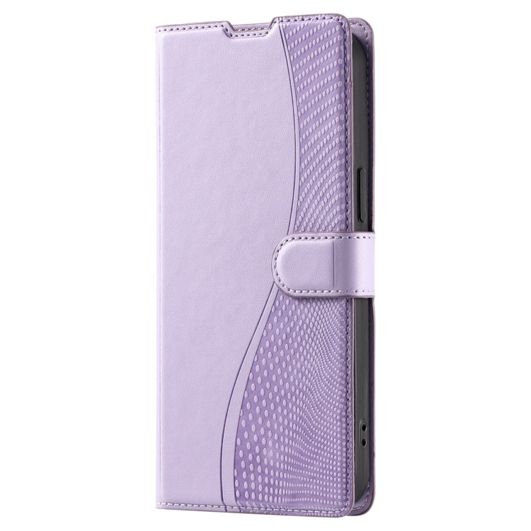 For iPhone 16 Voltage Ultra-thin Dot Leather Phone Case(Purple) - iPhone 16 Cases by buy2fix | Online Shopping UK | buy2fix