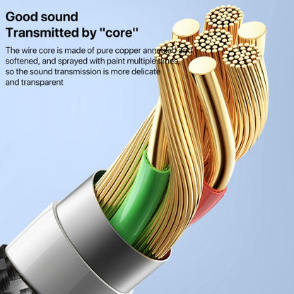 2 in 1 USB-C / Type-C, 8 Pin to 3.5mm Audio Adapter Cable, Length:15.6cm(Grey) - Earphone Adapter by buy2fix | Online Shopping UK | buy2fix